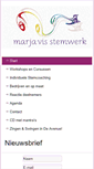 Mobile Screenshot of marjavisstemwerk.nl
