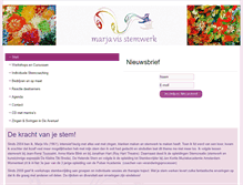Tablet Screenshot of marjavisstemwerk.nl